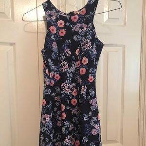Floral scuba dress